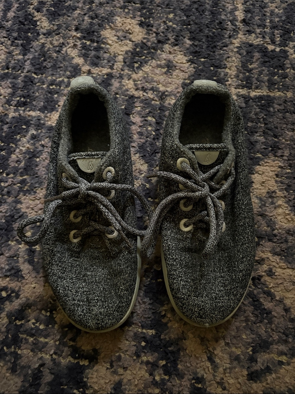 Allbirds Grey Knit Lace-Up Sneakers